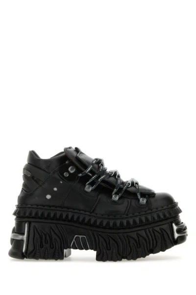 Vetements X New Rock 'platform' Sneakers In Black