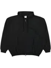Vetements Monogram-print Hoodie In Black