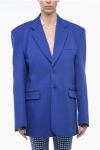 Vetements Unisex Wool Blend Oversized Blazer