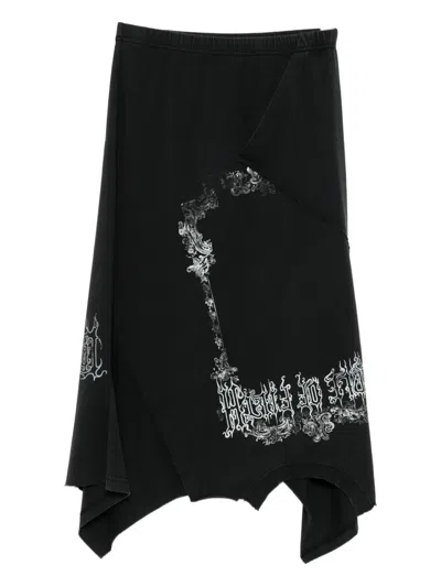 Vetements Upside-down T-skirt Skirt In Black