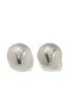 Vetements Fancy-v-button-clip-earrings In Metallic