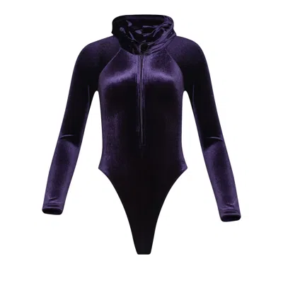 Pre-owned Vetements Velvet Body With A Hood 'purple' | Women's Size Xs