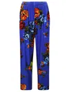 Vetements Velvet Flower Lounge Pants In Multicolor