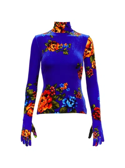Vetements Velvet Styling Top With Gloves