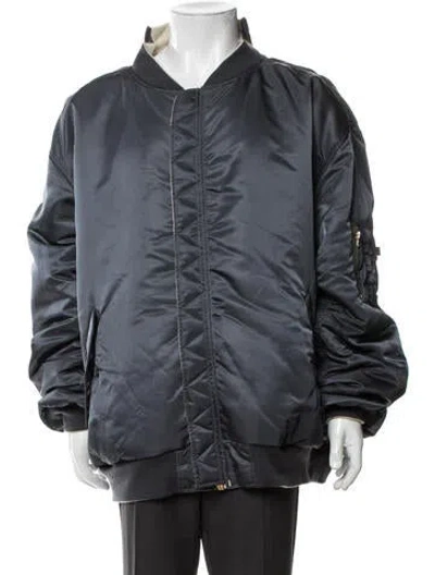 Pre-owned Vetements Vermont Reversible Oversize Blouson Jacket In Neutrals