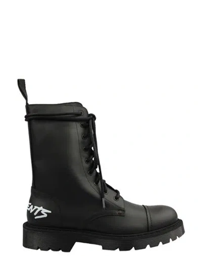 Vetements Military Boots Man Boot Black Size 9 Leather