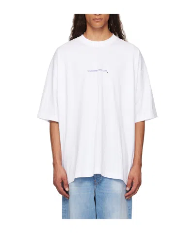 Vetements Website Logo T-shirt In White