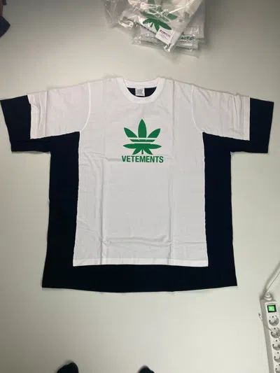 Pre-owned Vetements Weed Drug Tshirt Sz.l In White