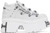 Vetements White New Rock Edition Platform Sneakers In White