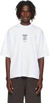 Vetements White Bats Logo Regular T-shirt In White