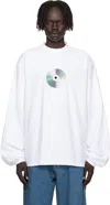 Vetements White Cd Reworked Long Sleeve T-shirt In White
