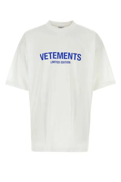 Vetements White Cotton T-shirt