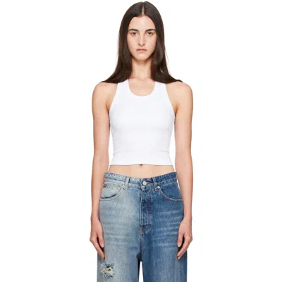 Vetements White Halterneck Top