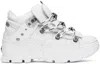 Vetements White New Rock Edition Race Sneakers In White