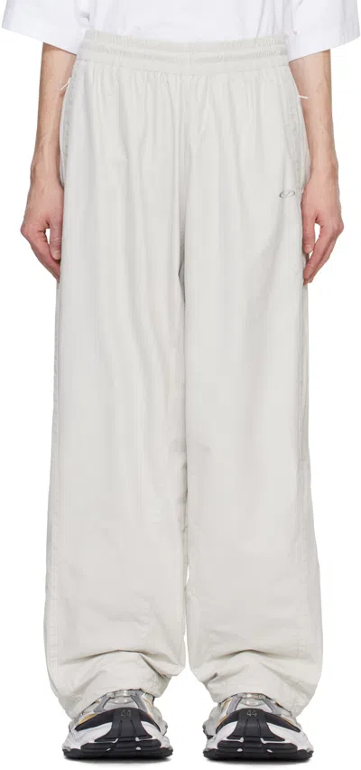 Vetements White Oval Logo Track Pants