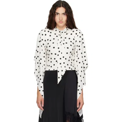 Vetements White Round Shoulder Blouse