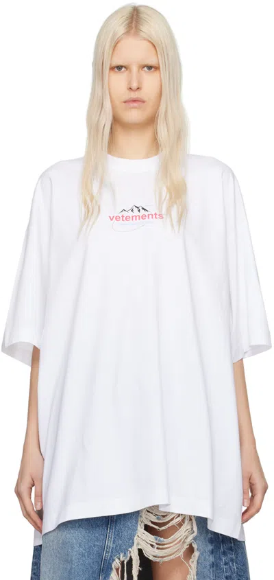 Vetements White Spring Water T-shirt