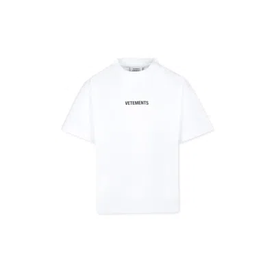 Vetements White T-shirt For Kids With Logo