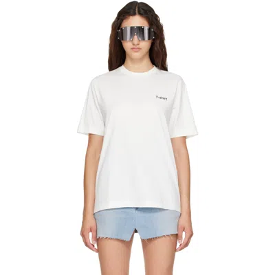 Vetements White 't-shirt Definition' T-shirt