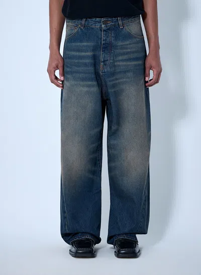 Vetements Wide-leg Denim Trousers In Blue