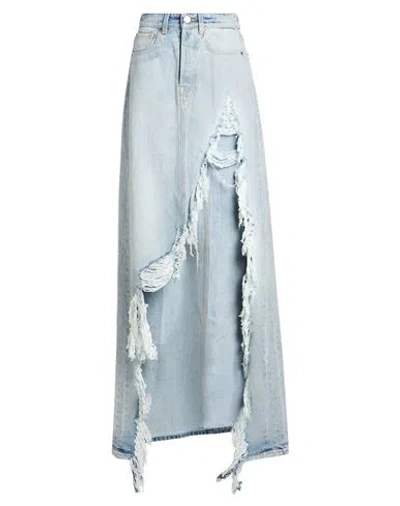 Vetements Woman Denim Skirt Blue Size S Cotton