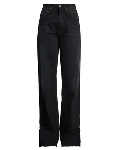 Vetements Woman Jeans Black Size Xl Cotton