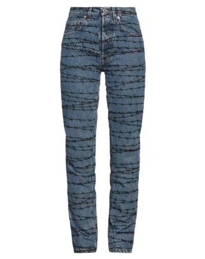 Vetements Woman Jeans Blue Size L Cotton