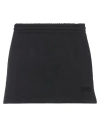 Vetements Woman Mini Skirt Black Size M Cotton, Elastane In Black