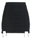 Vetements Woman Mini Skirt Black Size S Cotton, Polyester In Black