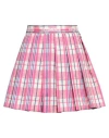 Vetements Woman Mini Skirt Fuchsia Size L Cotton In Pink