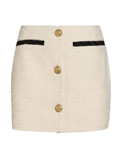 Vetements Woman Mini Skirt Ivory Size Xs Virgin Wool, Cotton, Polyamide, Cashmere, Polyester In White