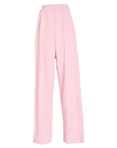 Vetements Woman Pants Pink Size L Cotton, Elastane