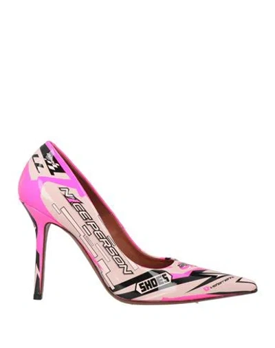 Vetements Woman Pumps Fuchsia Size 7 Leather In Pink