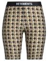 Vetements Woman Shorts & Bermuda Shorts Khaki Size M Polyamide, Elastane In Black