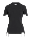 Vetements Woman T-shirt Black Size M Cotton, Elastane In Black