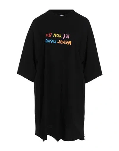 Vetements Woman T-shirt Black Size Xl Cotton