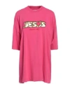 Vetements Woman T-shirt Fuchsia Size L Cotton In Pink