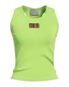 Vetements Woman Tank Top Lime Green Size L Viscose, Elastane In Green