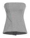Vetements Woman Top Grey Size Xs Cotton