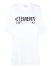 Vetements Flag Logo Cotton Oversized T-shirt In White