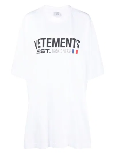 VETEMENTS WOMEN'S LOGO COTTON T-SHIRT