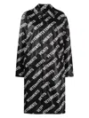Vetements Women's Monogram Raincoat In Black