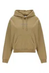 Vetements Oval Logo Hoodie Drawstring Hood In Cream