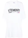 Vetements Flag Logo Cotton Oversized T-shirt In White