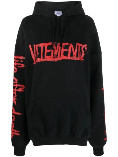 VETEMENTS VETEMENTS WORLDTOUR LOGO HOODIE