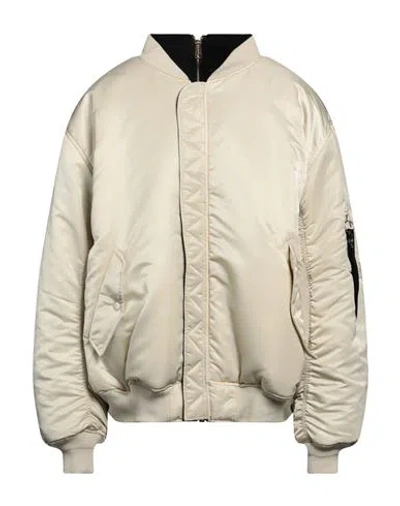 Vetements X Alpha Industries Man Jacket Beige Size Xs Nylon
