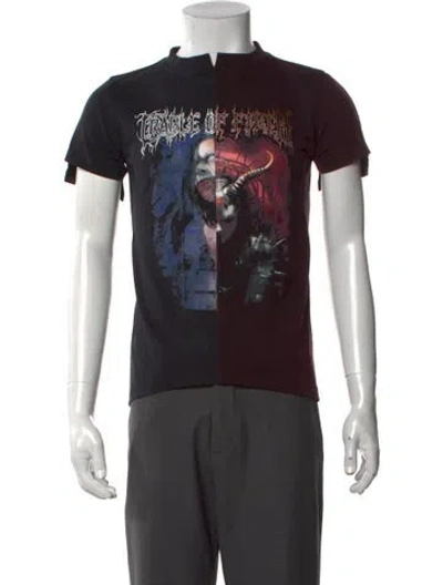 Pre-owned Vetements X Cradle Of Filth Cut-up Graphic Print T-shirt W/ Tags In Black