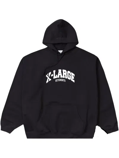 Vetements X-large Hoodie In Black