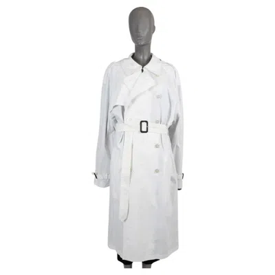 Pre-owned Vetements X Mackintosh Cream Cotton 2017 Trench Coat Jacket S In White