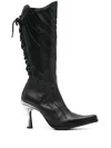 Vetements X New Rock Firestorm 100mm Leather Boots In Black